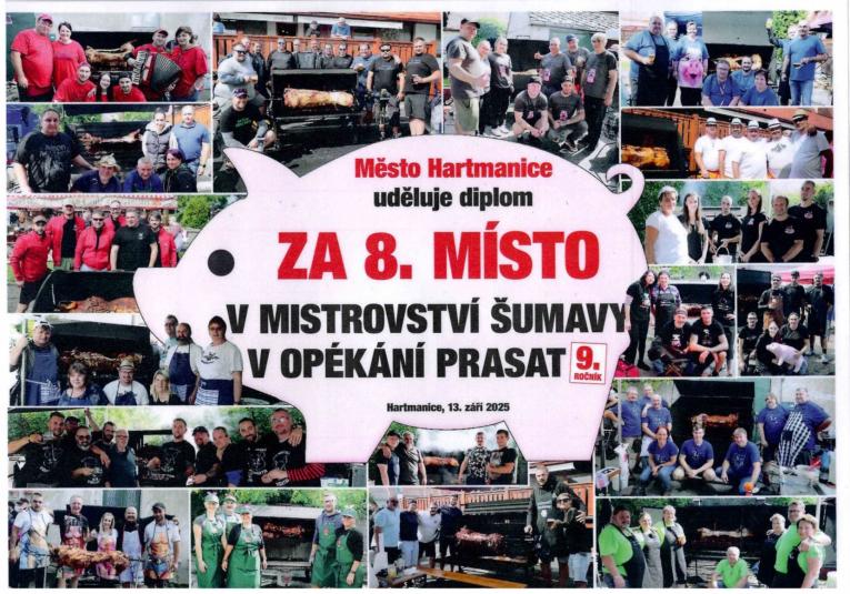 Mistrovství Šumavy opékání prasat 9.&nbsp;ročník Hartmanice